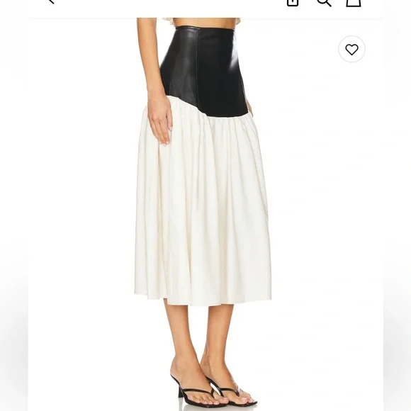 WeWoreWhat | Skirts | Weworewhat Drop Waist Skirt Blackivory Nwt